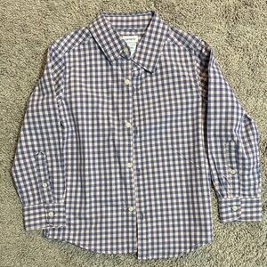 Carter's blue and pink Plaid Button-Down Shirt